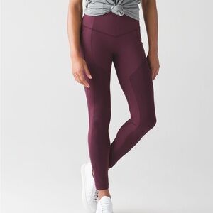 Lululemon All The Right Places Leggings 4 Bordeaux